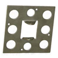 Body Mount Pad - 4 1/2" Sq. Aluminum