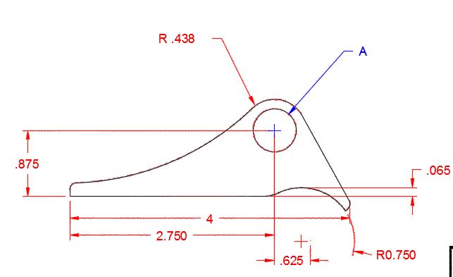 Motor Mount - Bottom Tab MK2025
