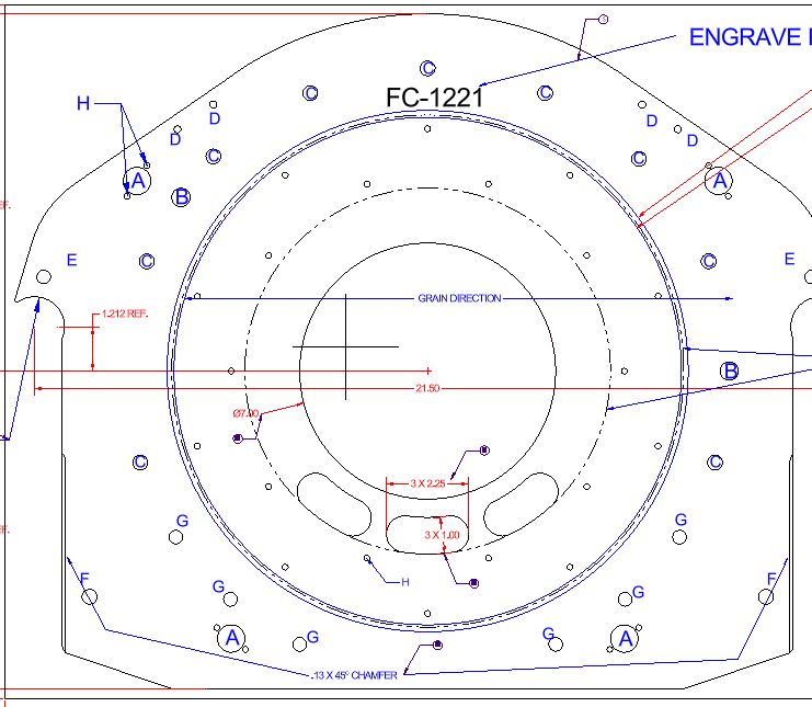 MK2020A Wide, Rear Motor Plate - 9"