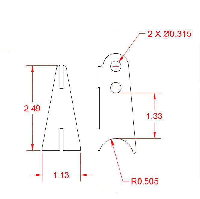 Rear Release Cable Tab Set