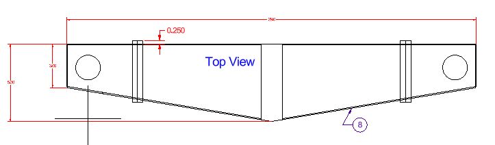 Frt. Wt. Bar - Brake Style - AFC 603CI